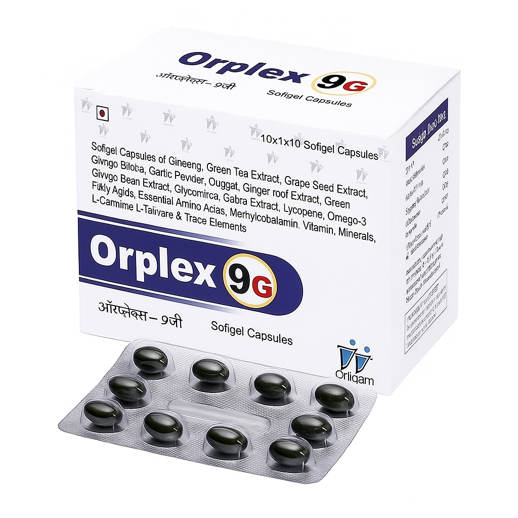 Orplex 9G Softgel Capsules Boosts stamina, immunity & overall health — feel the difference in 7 days