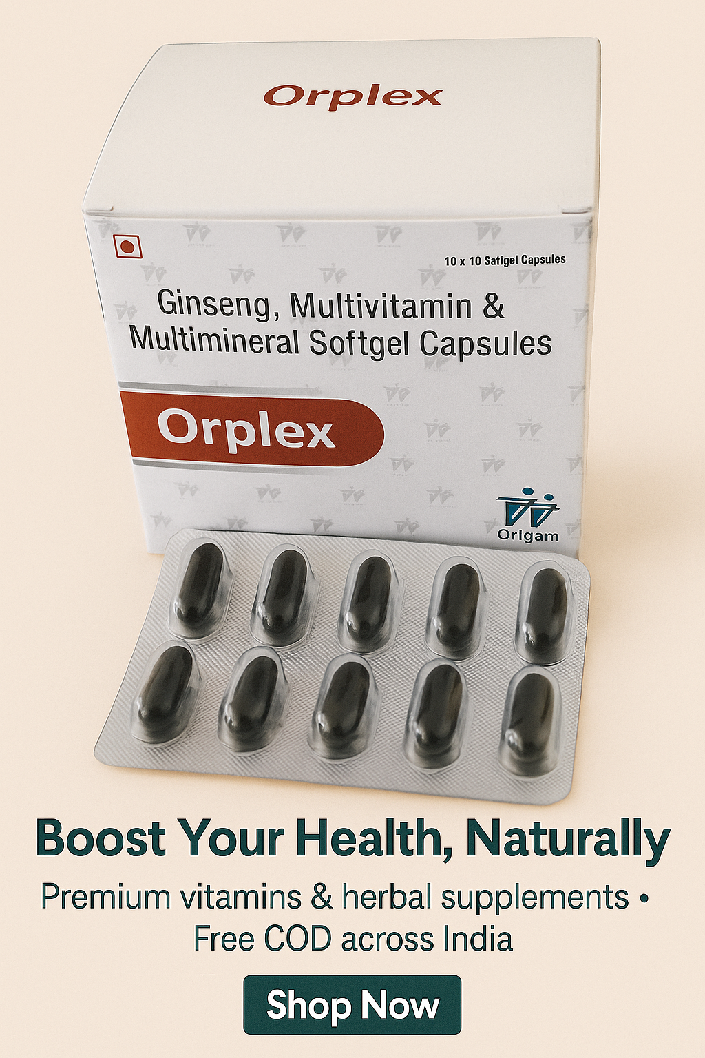 Orplex Ginseng, Multivitamin & Multimineral Softgel Capsules