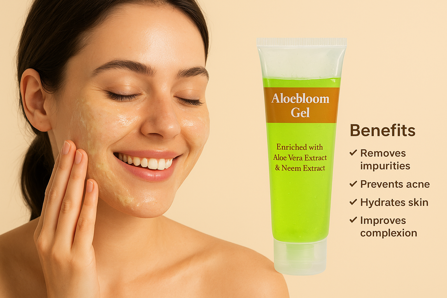 Aloebloom Moisturizing Gel – Soothe, Repair & Hydrate Dry, Cracked & Winter Skin