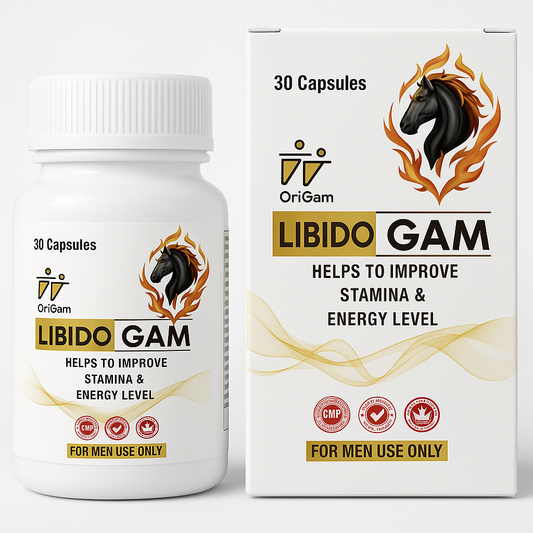 Libido GAM – Ayurvedic Support for Low Libido & Erectile Performance | Increased Sexual Stamina & Energy Booster for Men | With Shilajit, Ashwagandha & Safed Musli