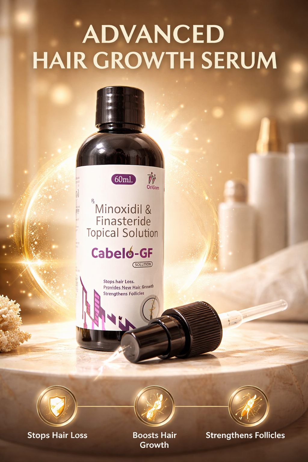 Hair Regrowth Solution – Minoxidil Formula (60ml)