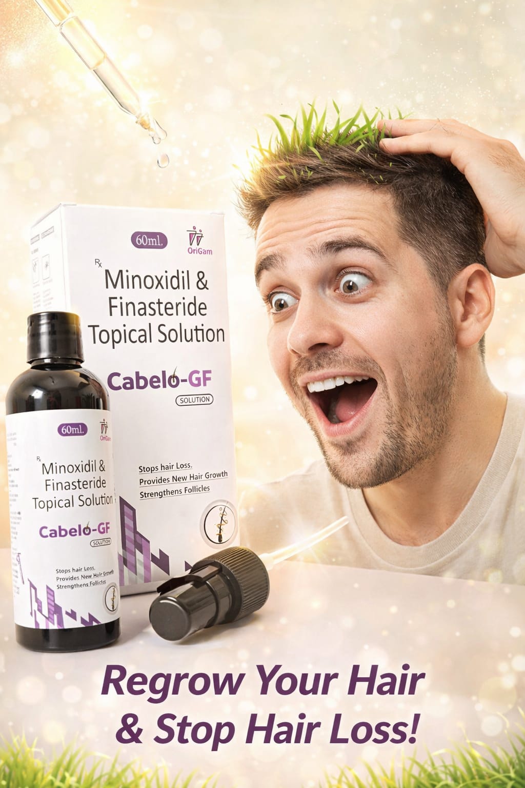 Hair Regrowth Solution – Minoxidil Formula (60ml)